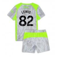 Stroje piłkarskie Manchester City Rico Lewis #82 Koszulka Trzeciej dla dzieci 2025-26 Krótki Rękaw (+ szorty)